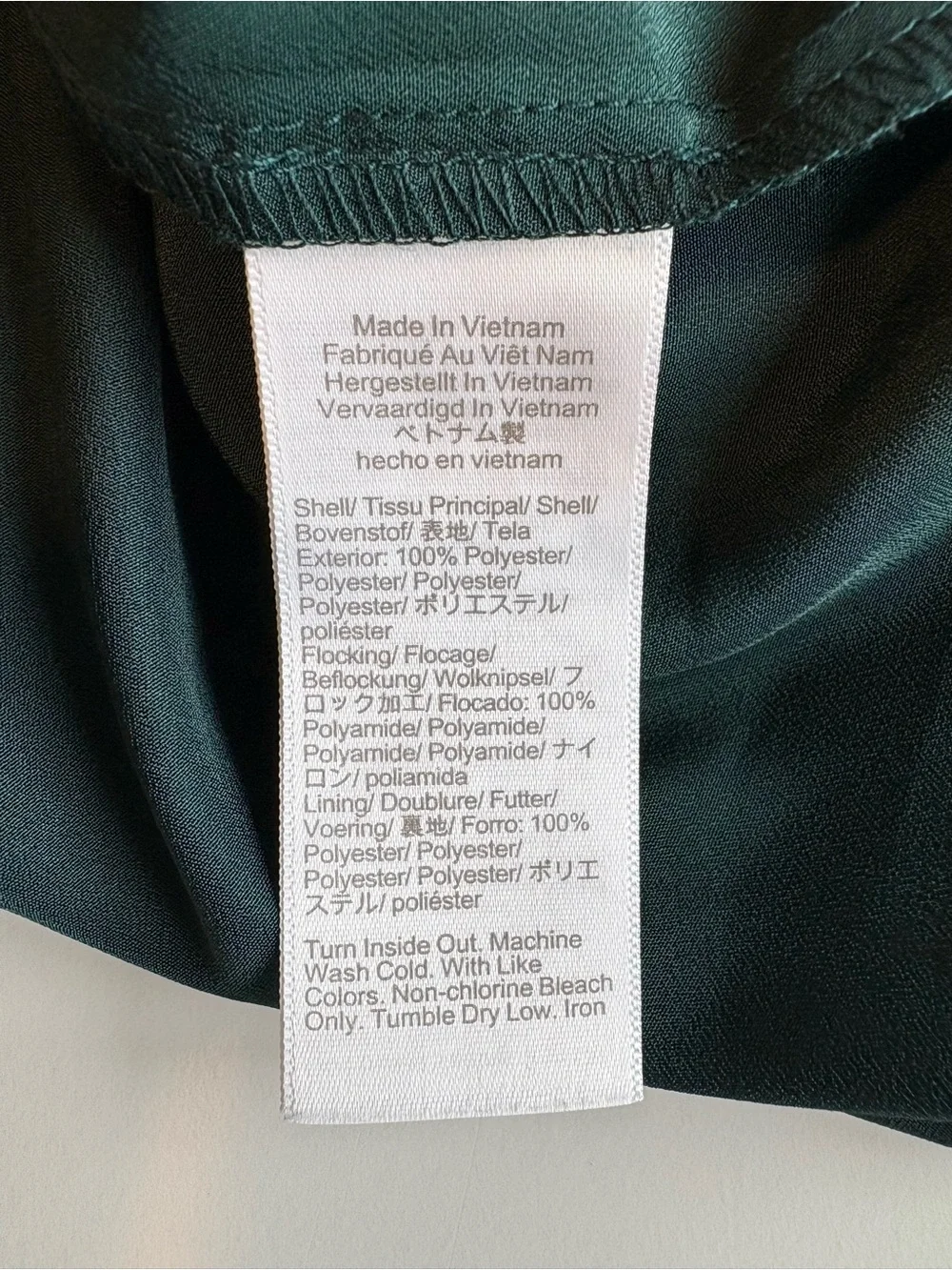 J. Crew Chiffon Dot V-Neck Puff Sleeve Blouse Career Green XXL